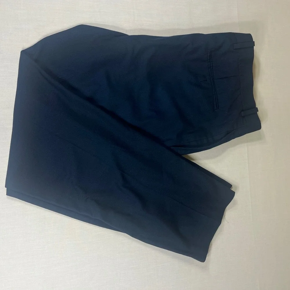 INC International Concepts Mens Slim Fit Navy Blue Dress Pants 36x32